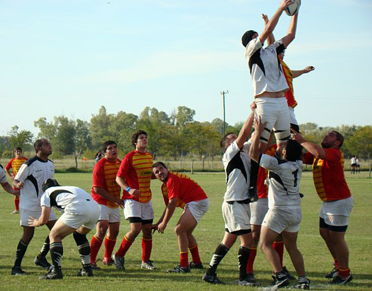 Argentina Rugby Match Line Out