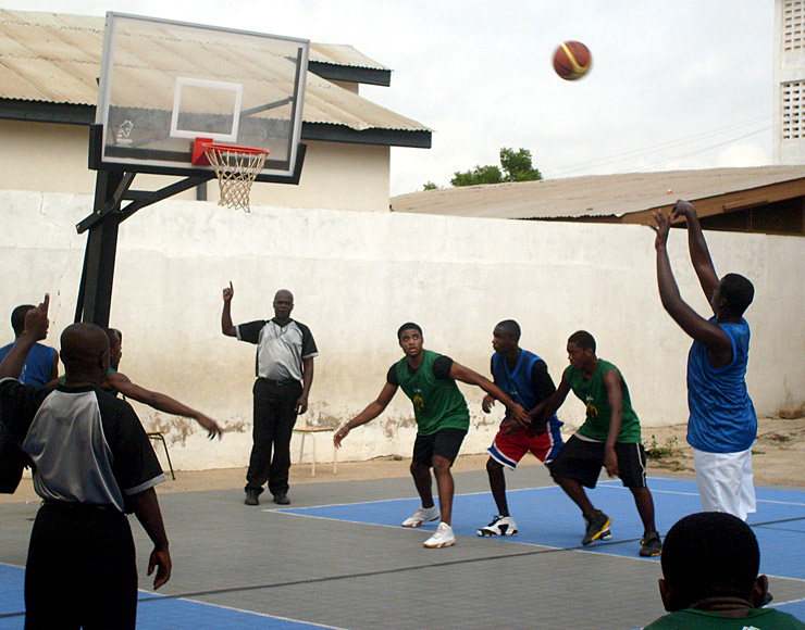 Basketball Training in Ghana