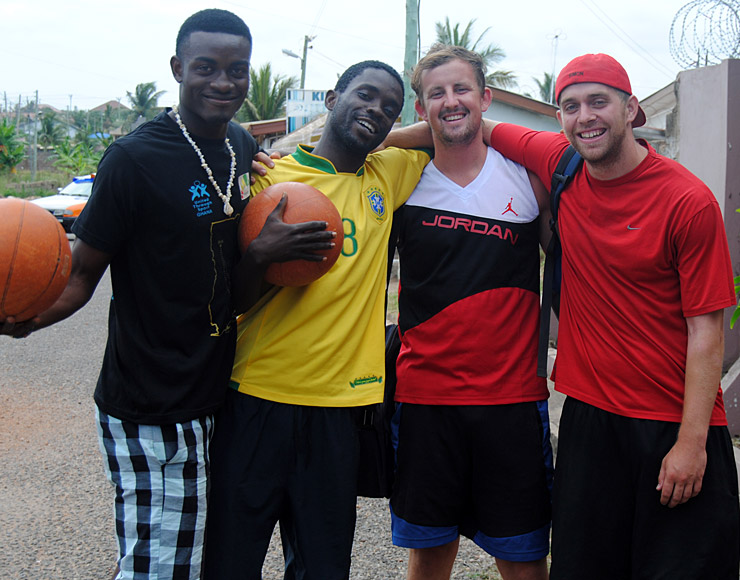 Basketball Boys in Ghana