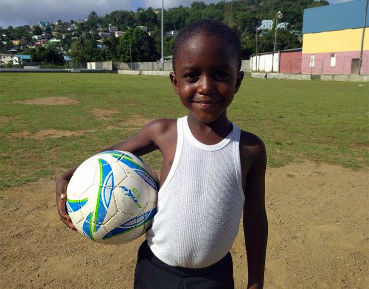 Football Kid in St Lucia