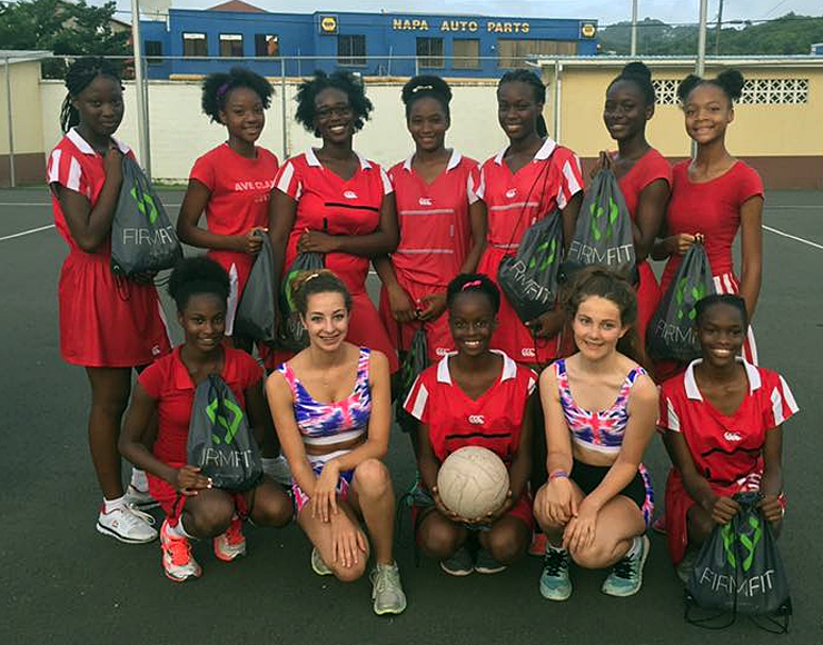 Netball Team in St Lucia