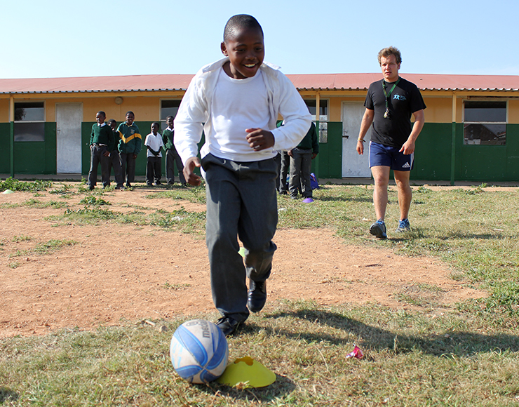 Football Coaching Drill in South Africa