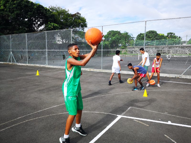 School Basketball Coaching in Mauritius