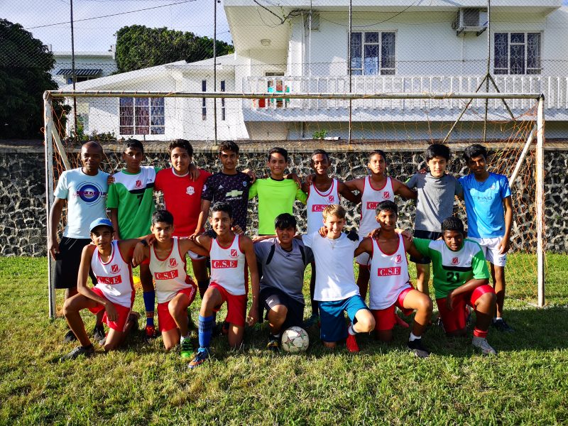 Mauritius School Football Team Shot