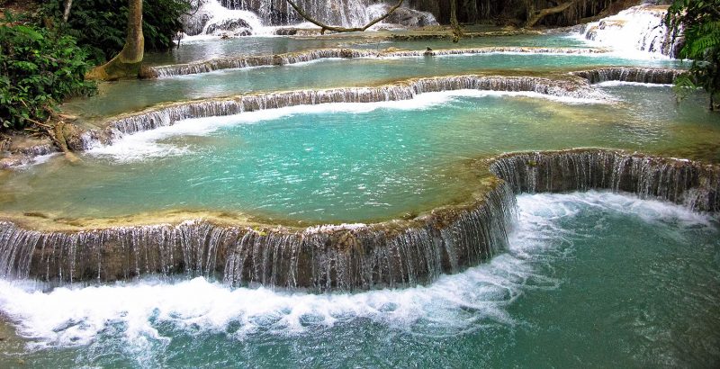 Laos - 17089 - Waterfalls and Pools - Turquoise Waters