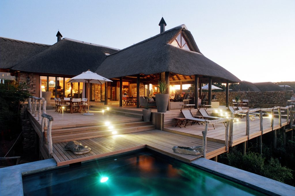 South Africa - Eastern Private Game Reserves - Pumba Water Lodge - Outside pool area
