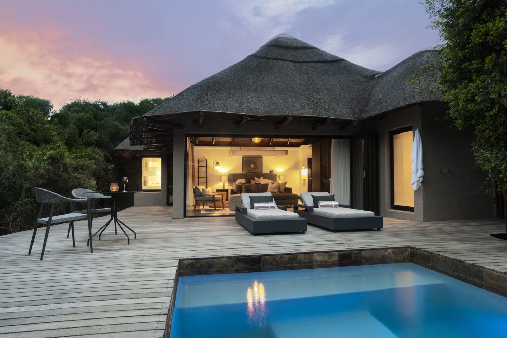 South Africa - Eastern Private Game Reserves - Shamwari Eagle's Crag Lodge - Pool and Decking