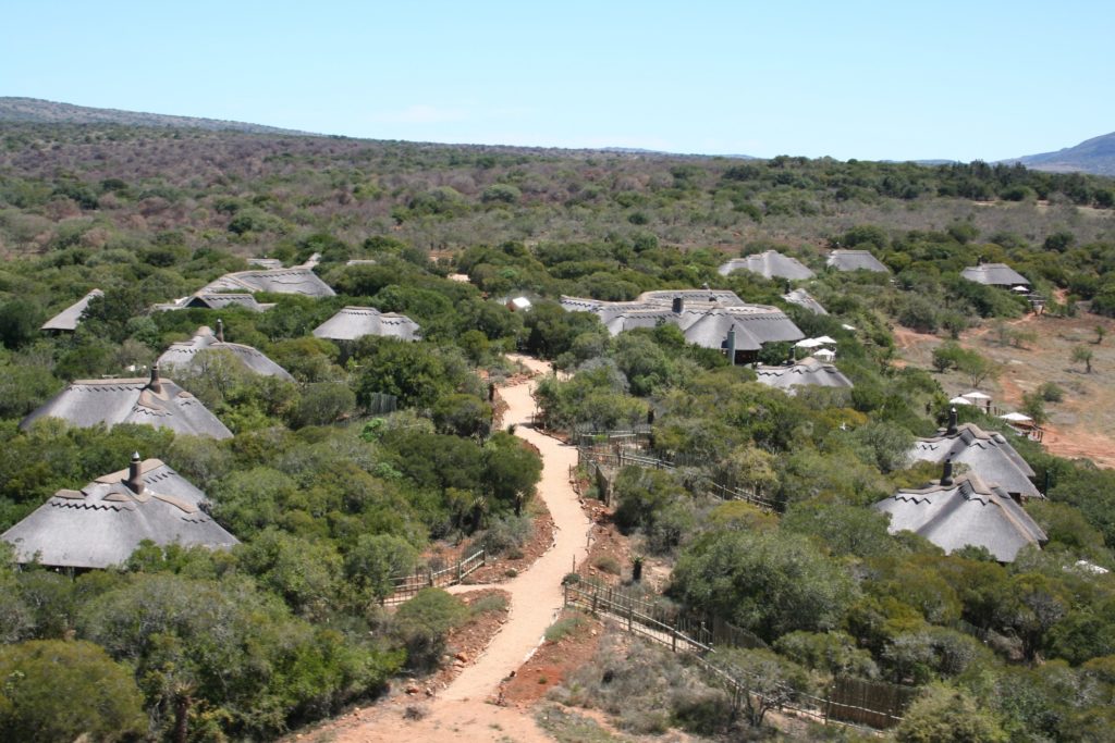 South Africa - Eastern Private Game Reserves - 4948 - Aerial Photo of Lodges