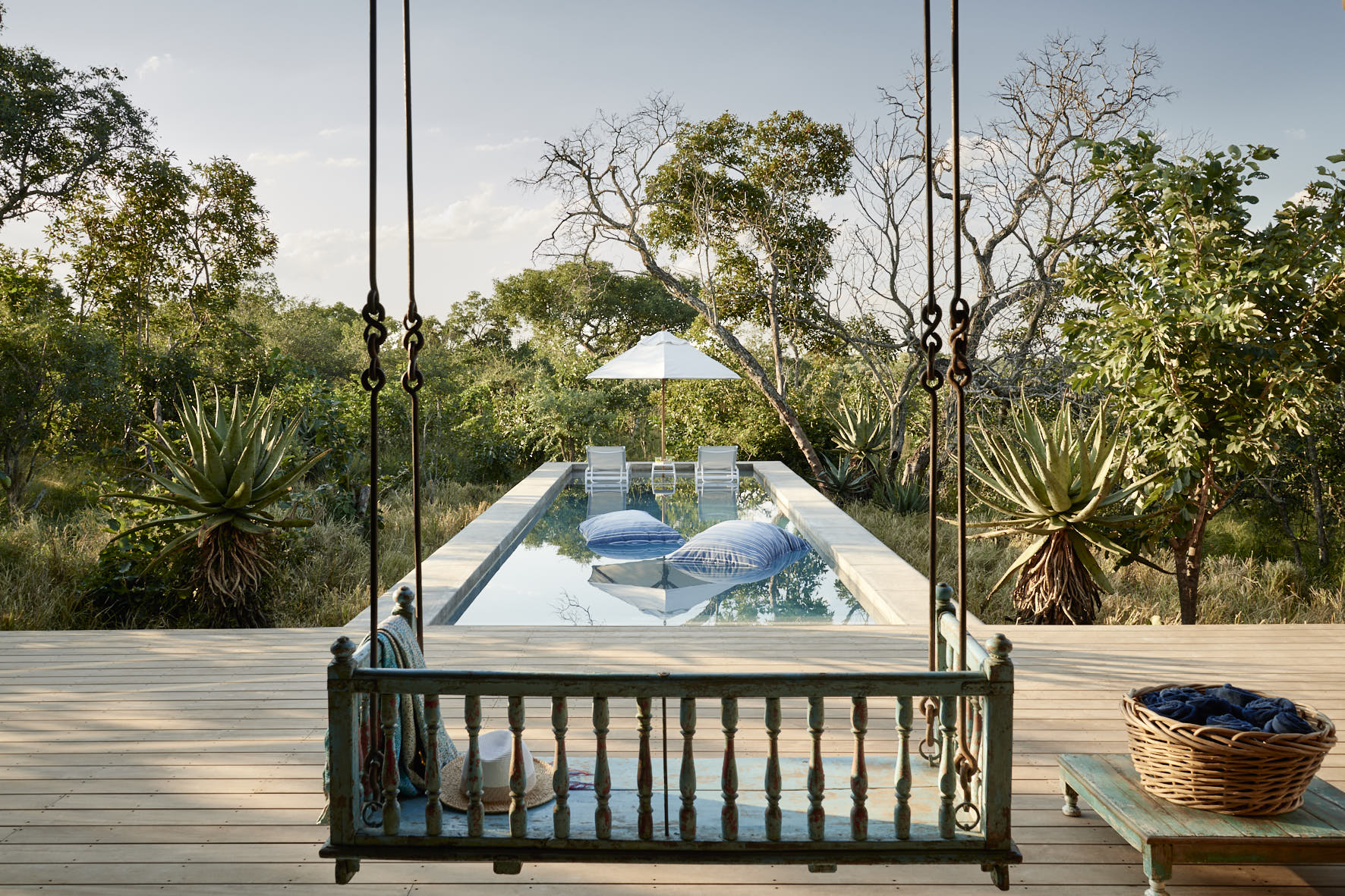South Africa - Kruger - 4948 - Seating Overlooking Pool