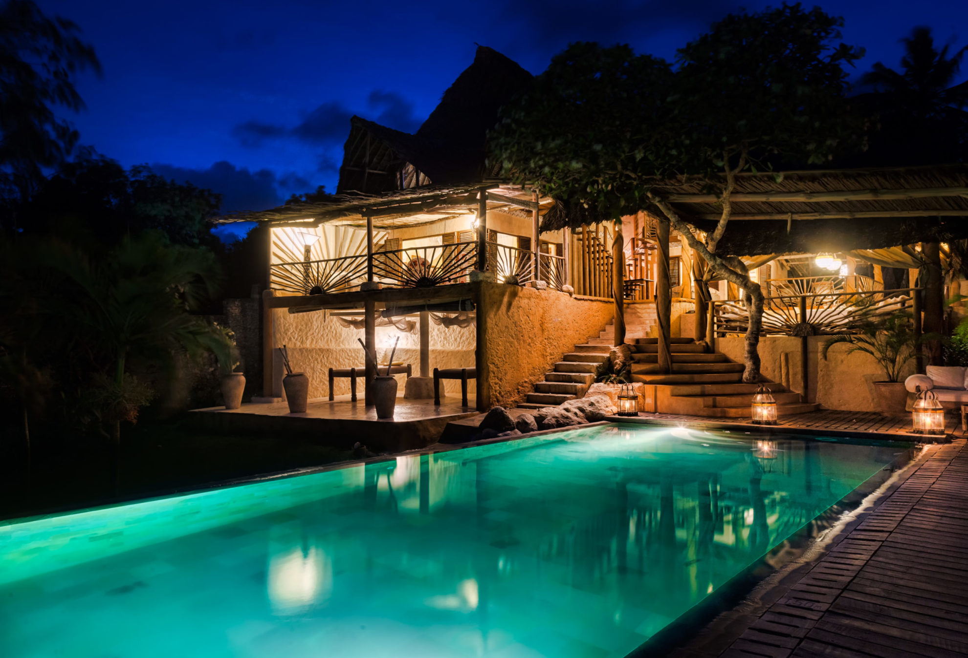 Kenya - Diani Beach - 12890 - Alfajiri Beach Villa Outside Swimming Pool