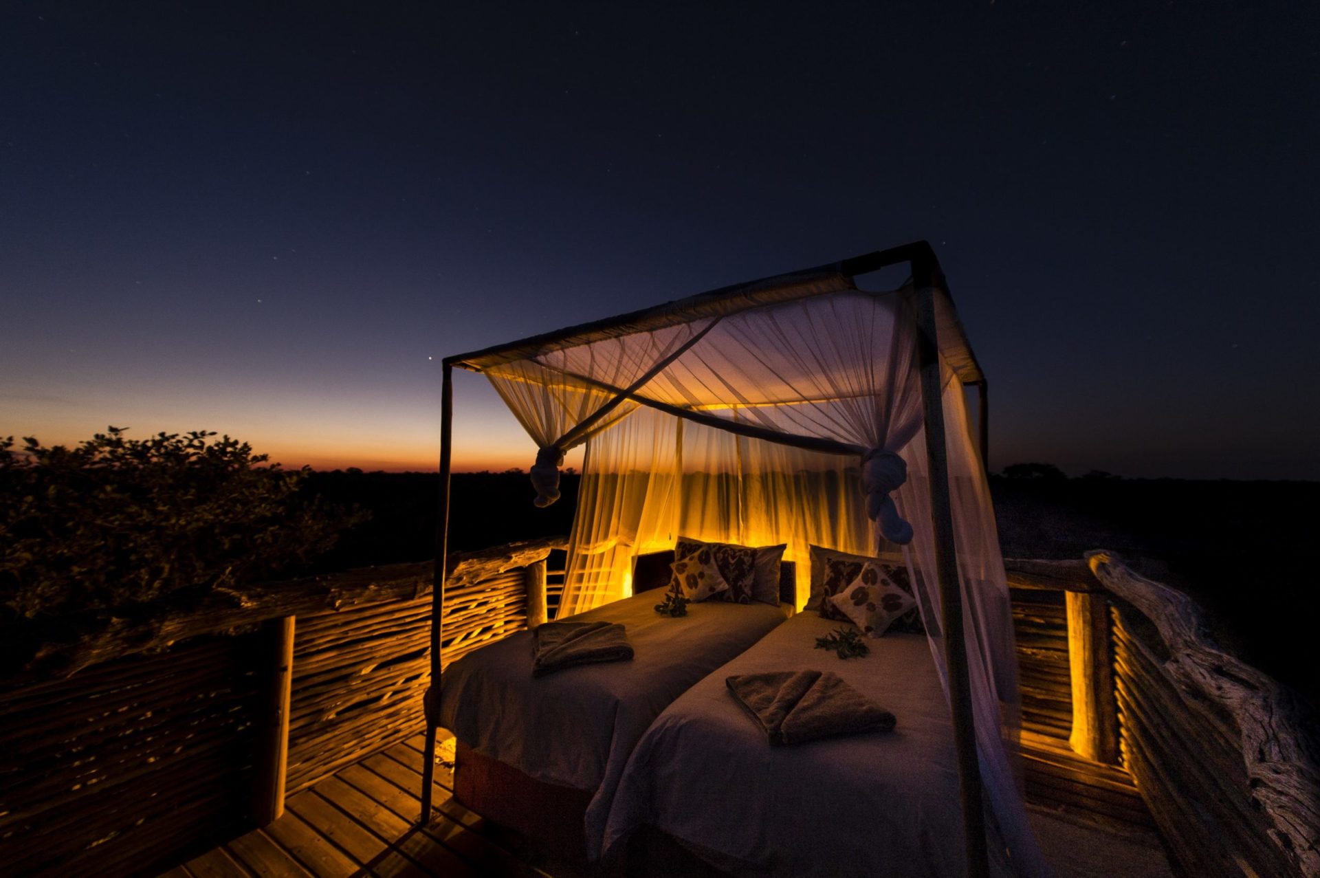 Botswana - Khwai Private Reserve - 1553 - Sky Beds Night time star viewing