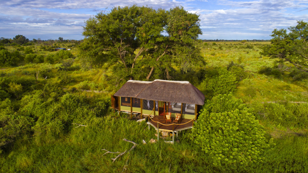 Botswana - Okavango Delta - Mapula Lodge Chalet - View from above