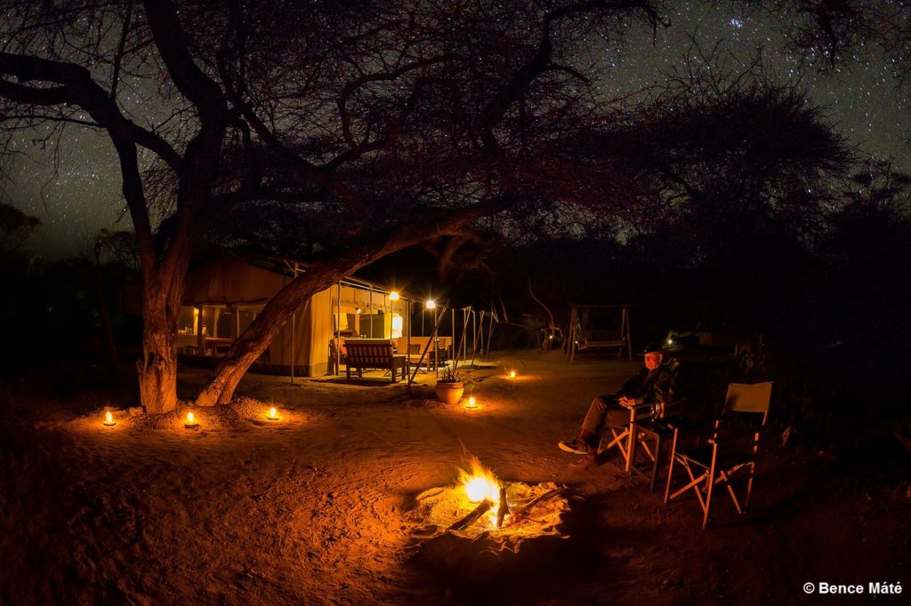 Kenya - Selenkay Conservancy - 12890 - Bonfire at night