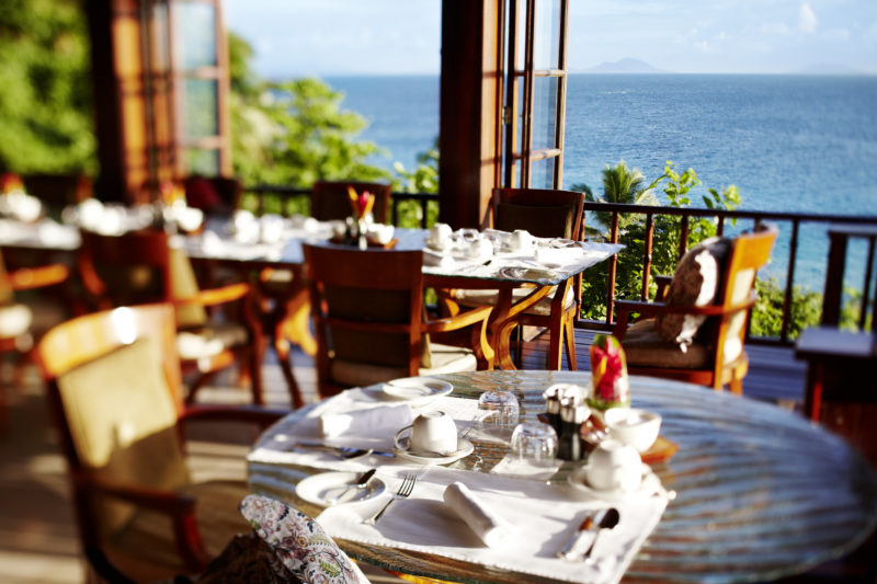 Seychelles - Fregate Island -1554 - Fregate Island Private - Dining - Fregate House - Morning views