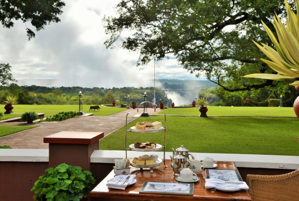 Victoria Falls Hotel Zimbabwe Afternoon Tea on Terrace