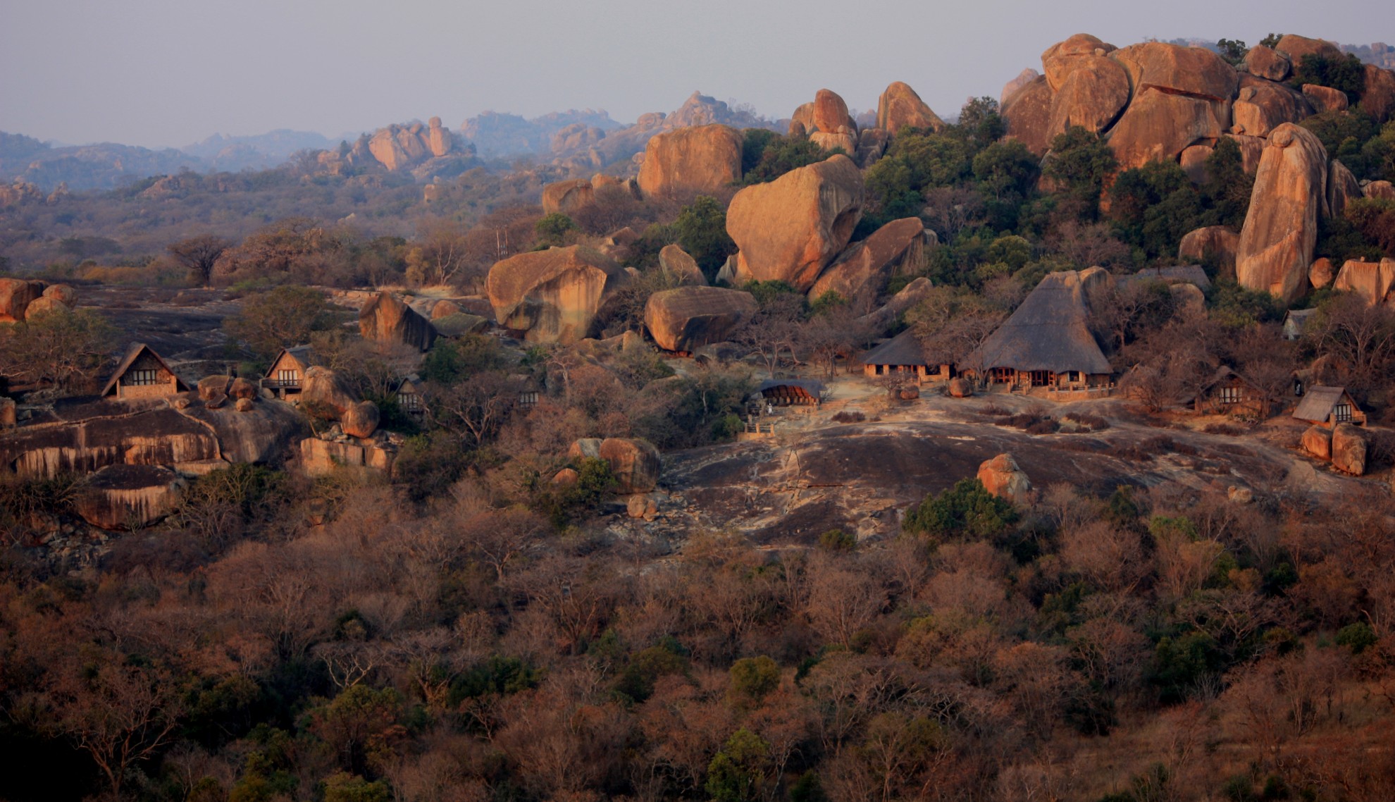 Big Cave Camp Matobo Hills Zimbabwe views from above
