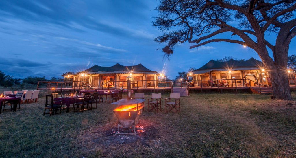Acacia Seronera Luxury Camp Outside Dining Area