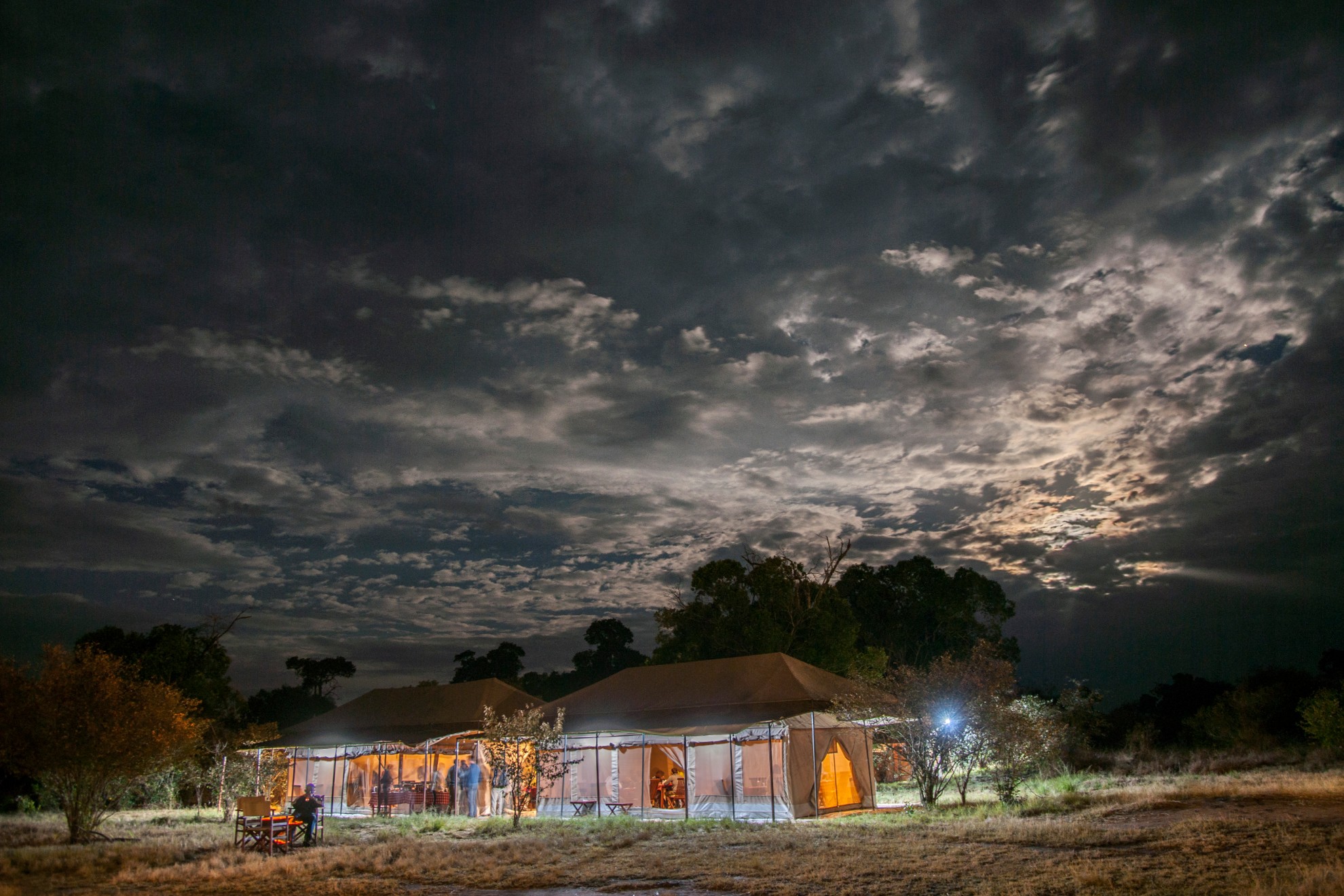 Acacia Migration Camp (July to Nov) at Night