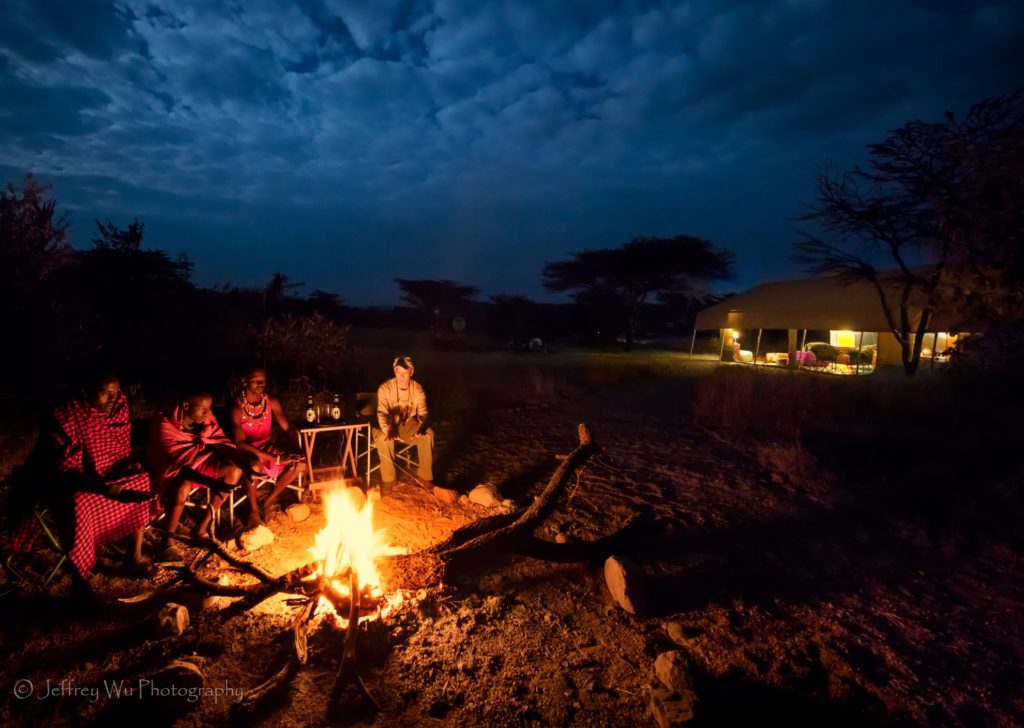 Kenya - Ol Kinyei Conservancy - 12890 - Bush Camp Fire
