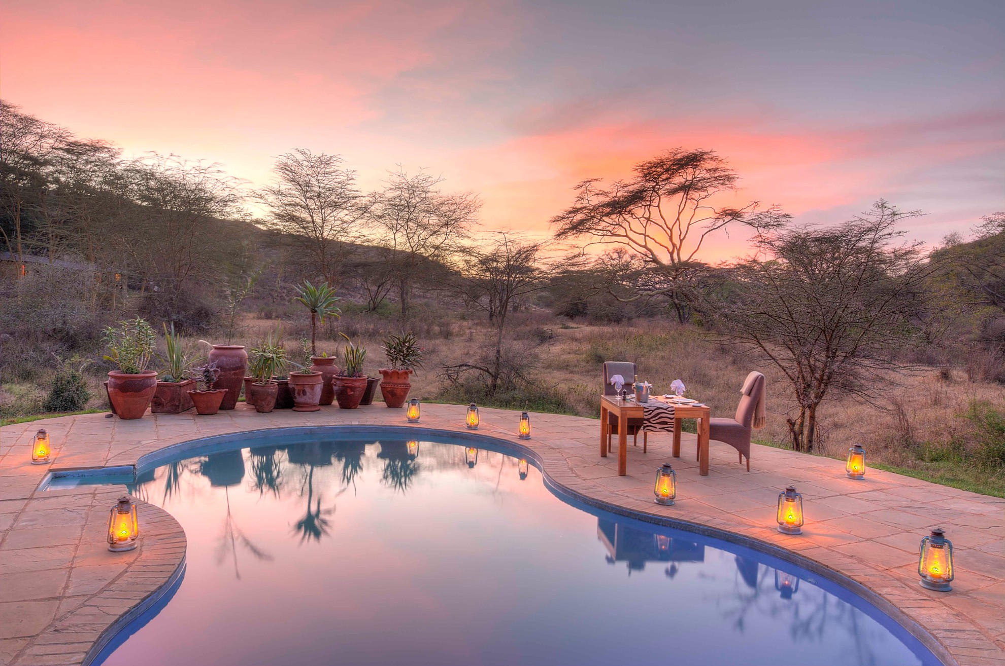 Kenya - Nairobi National Park - 12890 - The Emakoko Outdoor Swimming Pool