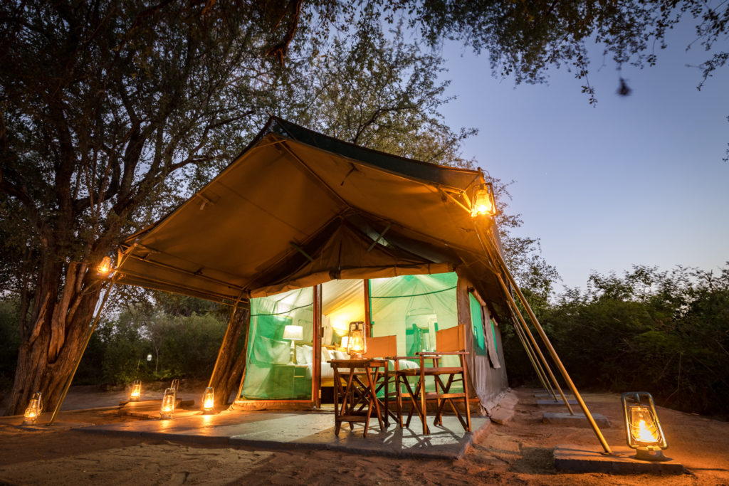 Botswana - Kwatale Conservancy - Tuskers Bush Camp - Outside tented camp