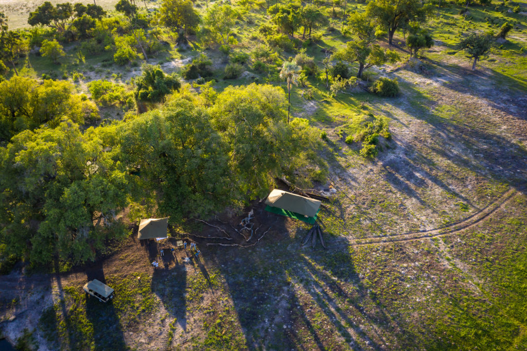 Botswana - Moremi Game Reserve - 1553 - Xaxaba Mobile Camp aerial
