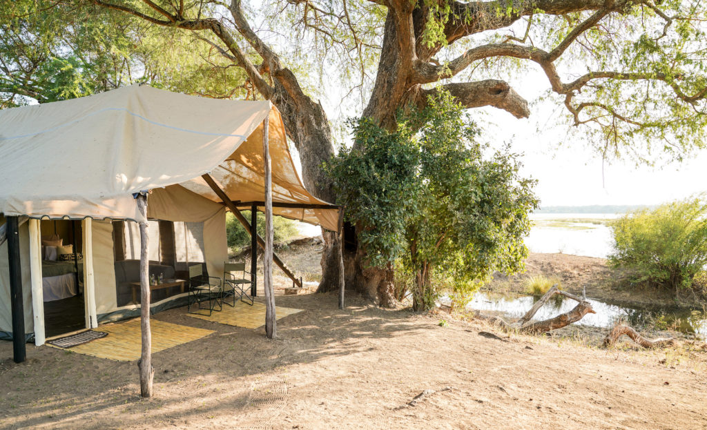 Zimbabwe - Mana Pools - 1564 - Little Vundu Tent Exterior
