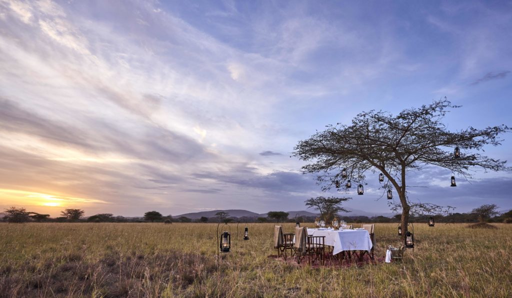 Legendary Serengeti Camp Dining Outdoors