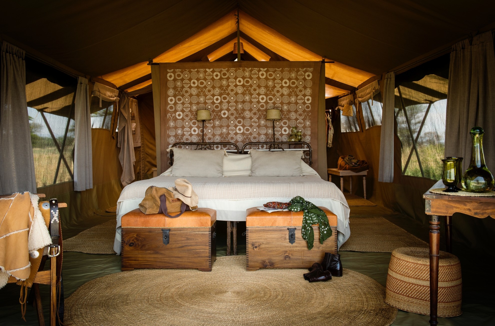 Serengeti Safari Camp South Inside Tented Bedroom