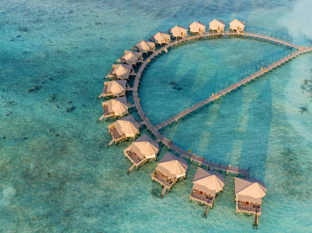Maldives - Lhaviyani Atoll - 1567 - Komandoo Island Resort - Aerial of ocean villas