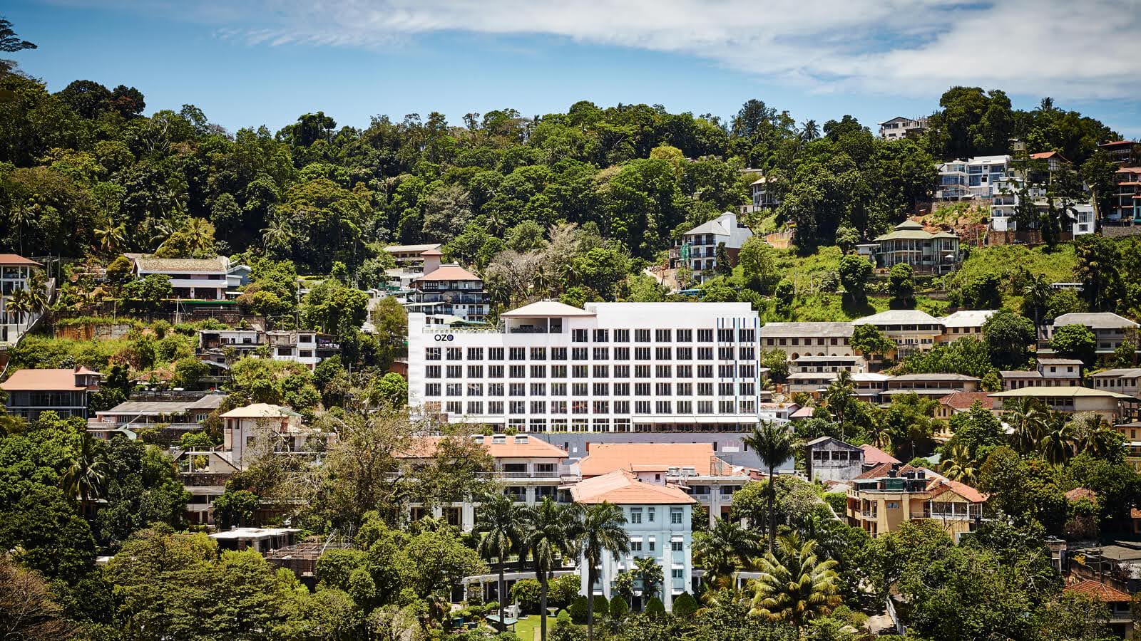 Sri Lanka - Kandy - 1567 - Ozo Kandy Hotel aerial view