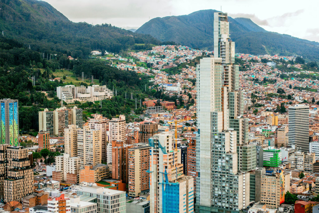 Colombia - 1558 - Bogota City Centre Panoramic Landscape View