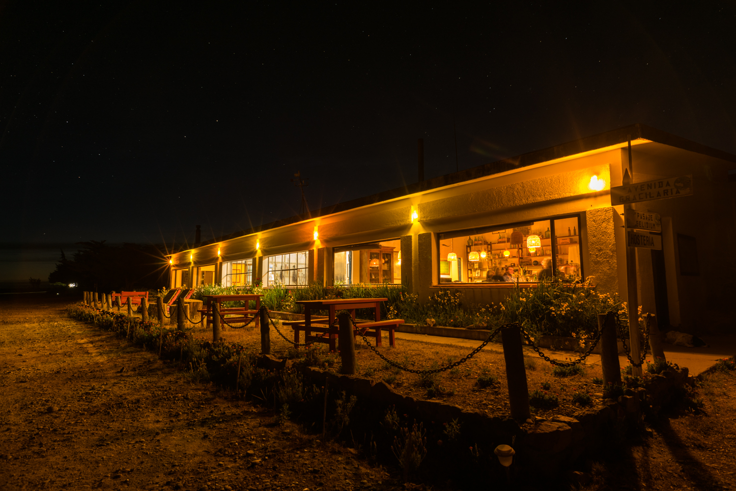 Argentina - Bahía Bustamante- 1584 - Bahía Bustamante at night