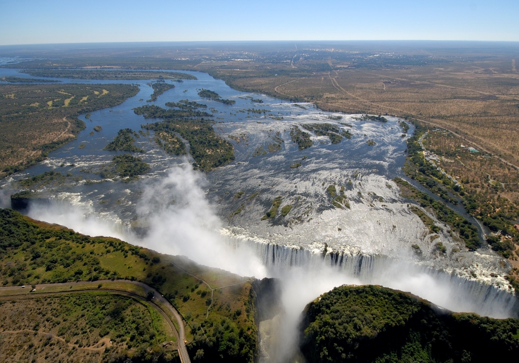 Best of Chobe and Victoria Falls - 1553 - The Victoria Falls - From Helicopter Viewpoint