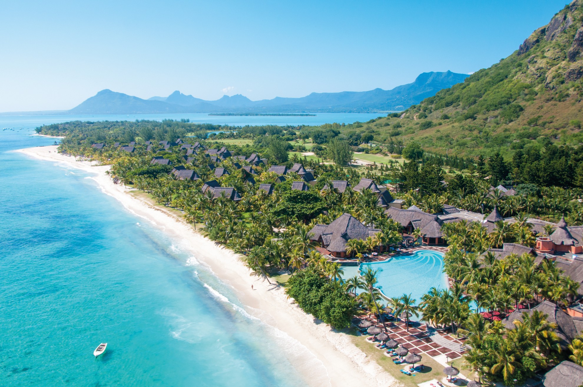 Dinarobin Beachcomber Golf Resort & Spa Le Morne Mauritius from above
