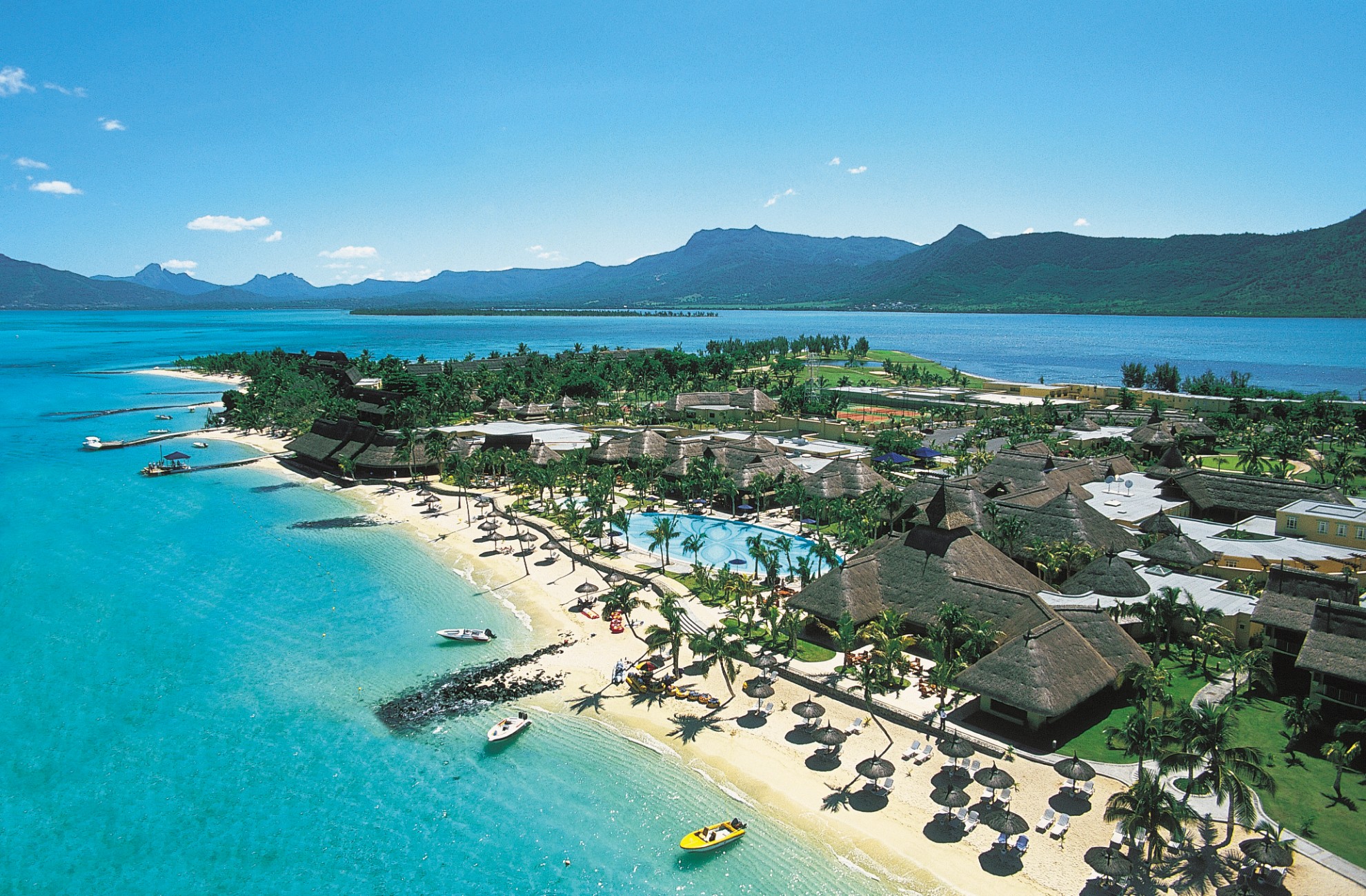Paradis Beachcomber Golf Resort & Spa Le Morne Mauritius from above