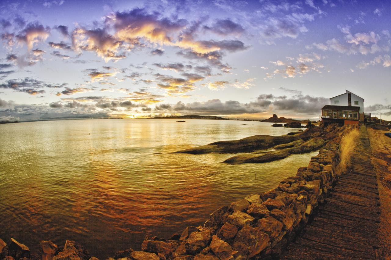 Peru - Puno - 1559 - Titilaka Lodge - Lake Titicaca at dusk