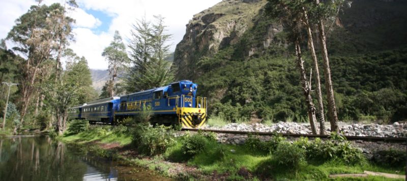 Peru - 1559 - Cusco - Train to Machu Picchu - Blue Trains