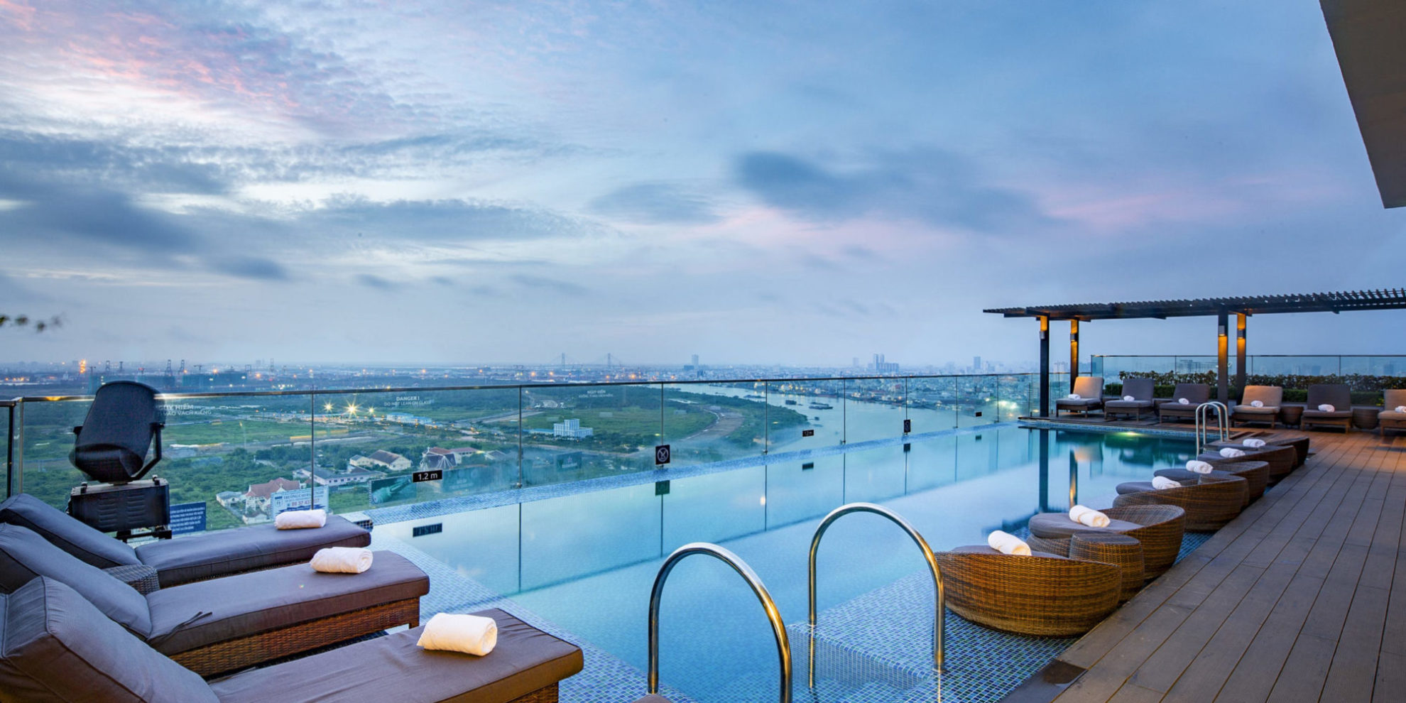 Vietnam - Ho Chi Minh City - 16103 - Riverside Rooftop Pool View