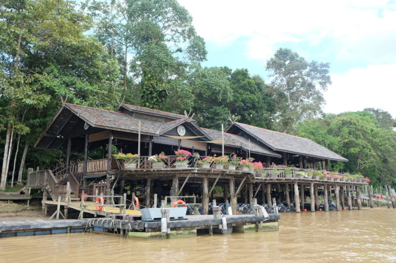 Malaysia - Borneo - 18266 - Sukau Rainforest Lodge from riverbank