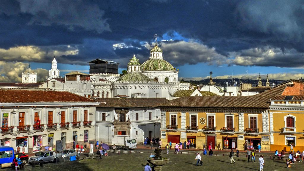 Ecuador - 1557 - Ecuador Galapagos Honeymoon - Quito La Compañia Church Domes