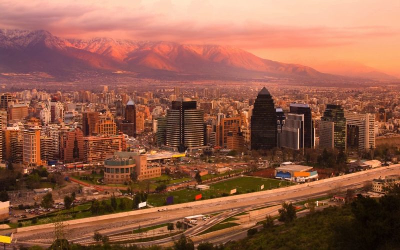 Chile - Santiago - 1560 - Santiago Panoramic Downtown Landscape
