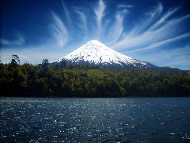 Chile - 1560 - Pucon - Volcán Villarrica Mountain Scenic Landscape