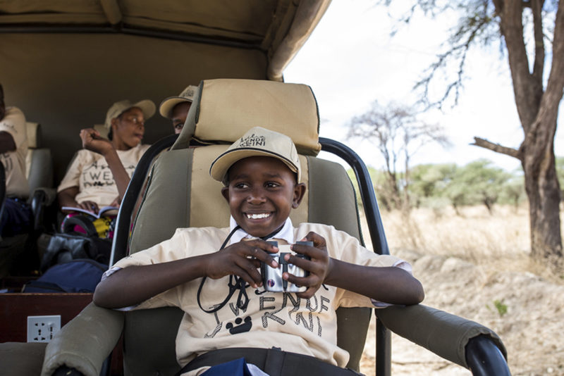 Tanzania - 17467 - Tarangire National Park - Olivers Camp - Positive Impact local kids on safari learning about conservation