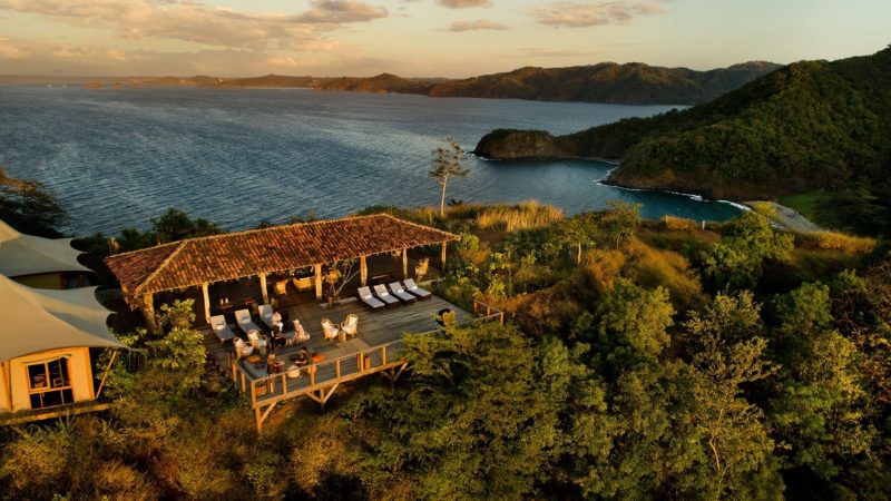Dining in harmony with nature as the sun sets at Papagayo Gulf