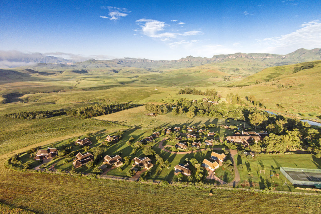 South Africa - Battlefields - Montusi Mountain Lodge - Ariel view
