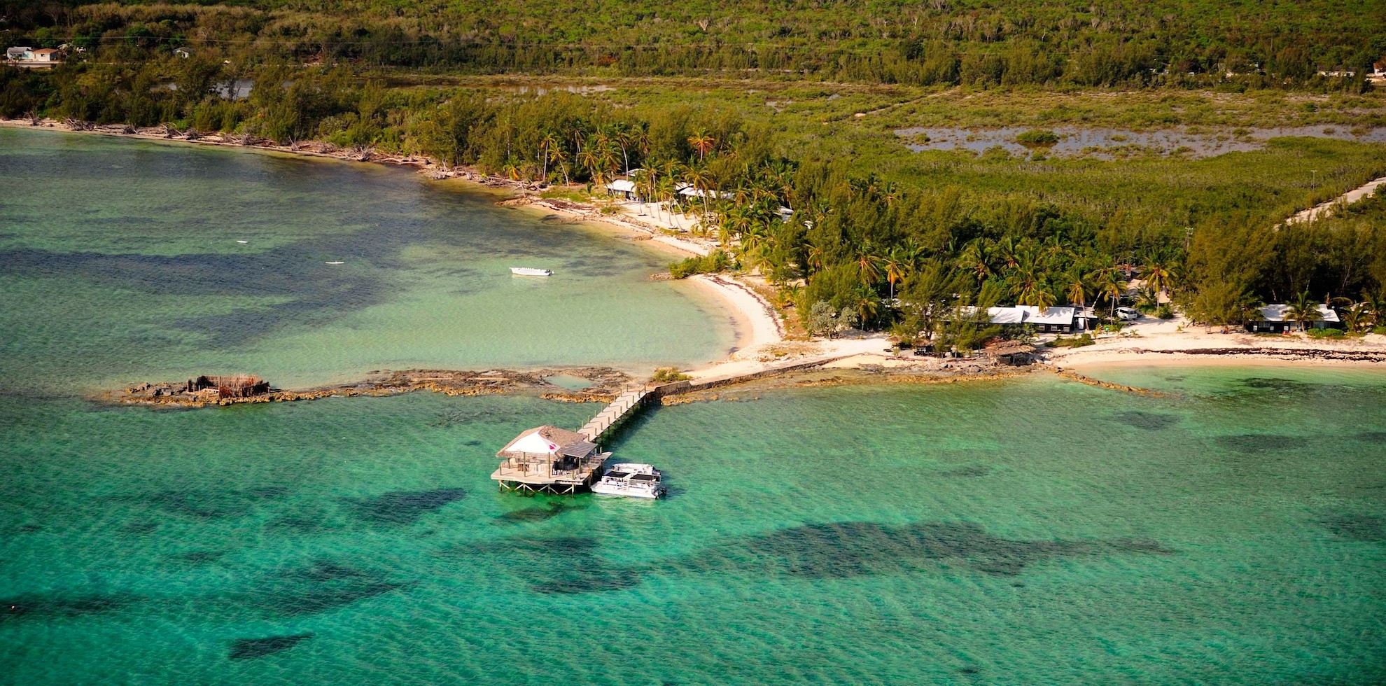 Bahamas - Andros - Small Hope Bay Lodge aerial