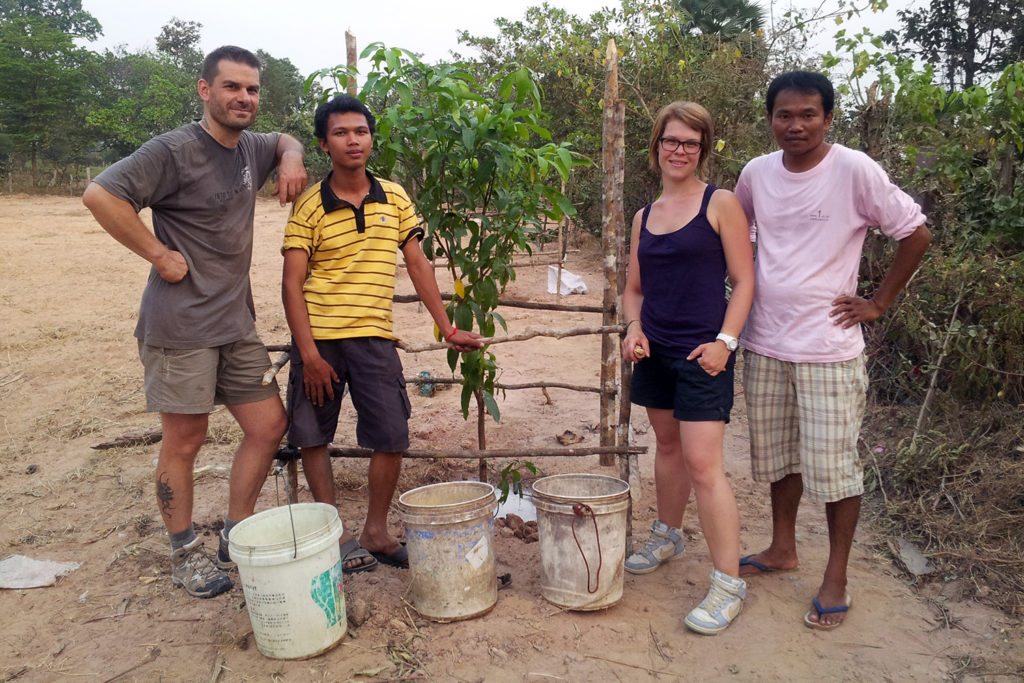 Volunteers on Cambodia Building Project