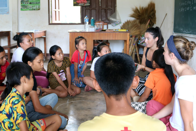 Volunteers on a Teaching Project Laos
