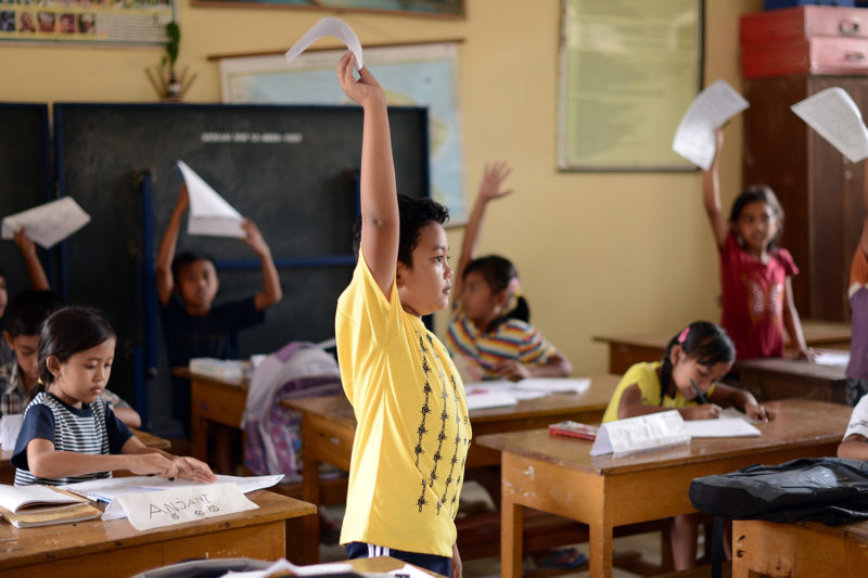 School Children in Bali School